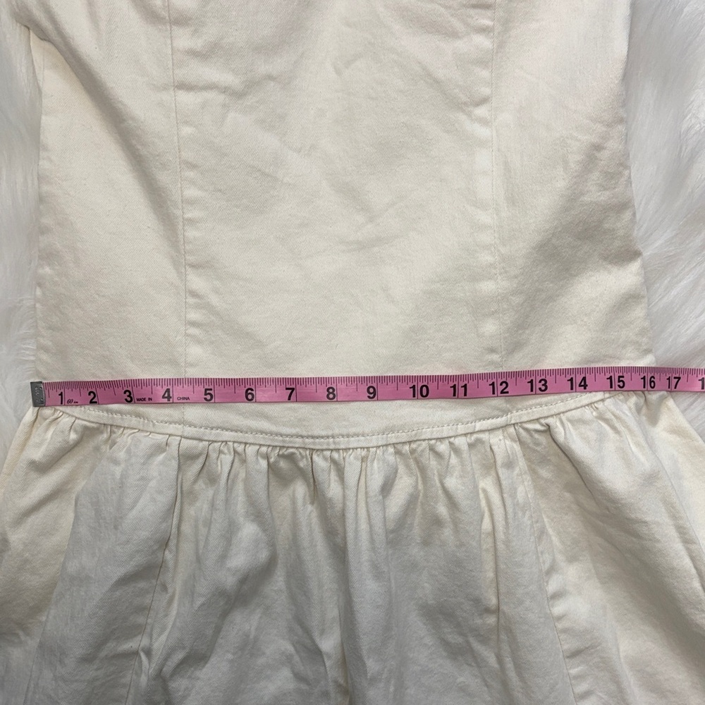 OAK + FORT Strapless Cream Dress - Picture 12 of 16